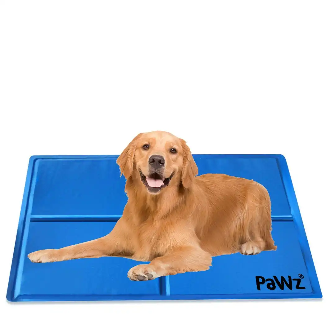 Pawz Pet Cooling Mat Gel Mats Bed Cool Pad Puppy Cat Non-Toxic Beds 96x81cm