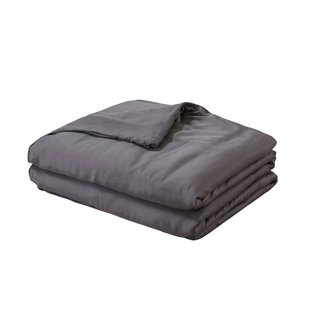 Dreamz 11KG Weighted Blanket Promote Deep Sleep Anti Anxiety Double Dark Grey