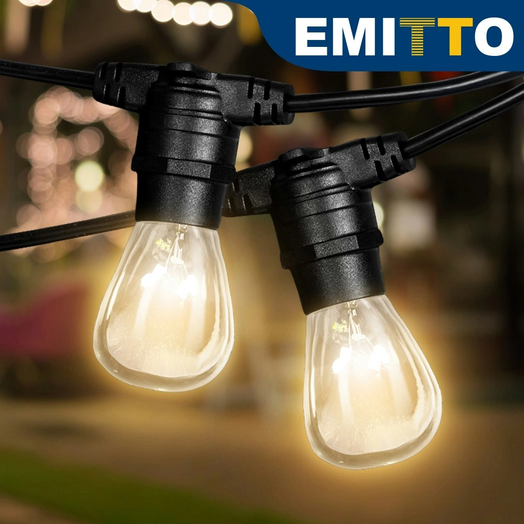 Emitto 20M Festoon String Lights Kits Christmas Wedding Party Indoor/Outdoor