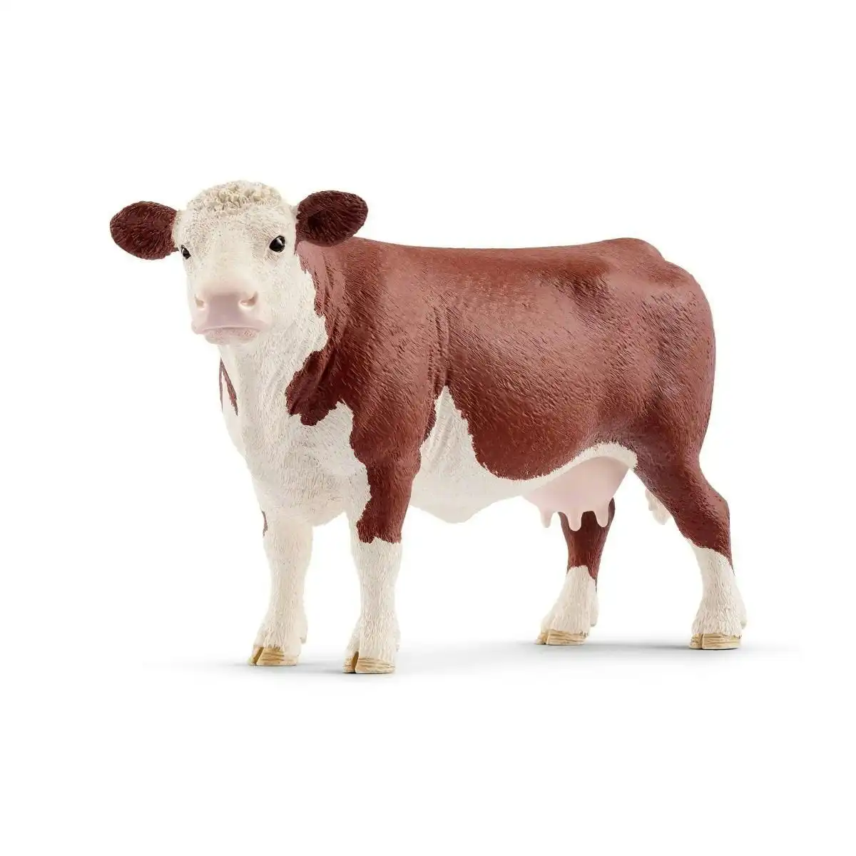 Schleich - Hereford Cow  Farm World Animal Figurine