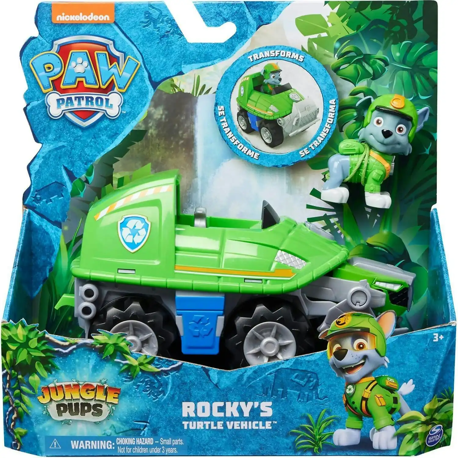 Paw Patrol - Jungle Pups Rocky Snapping Turtle Vehicle - Spin Master