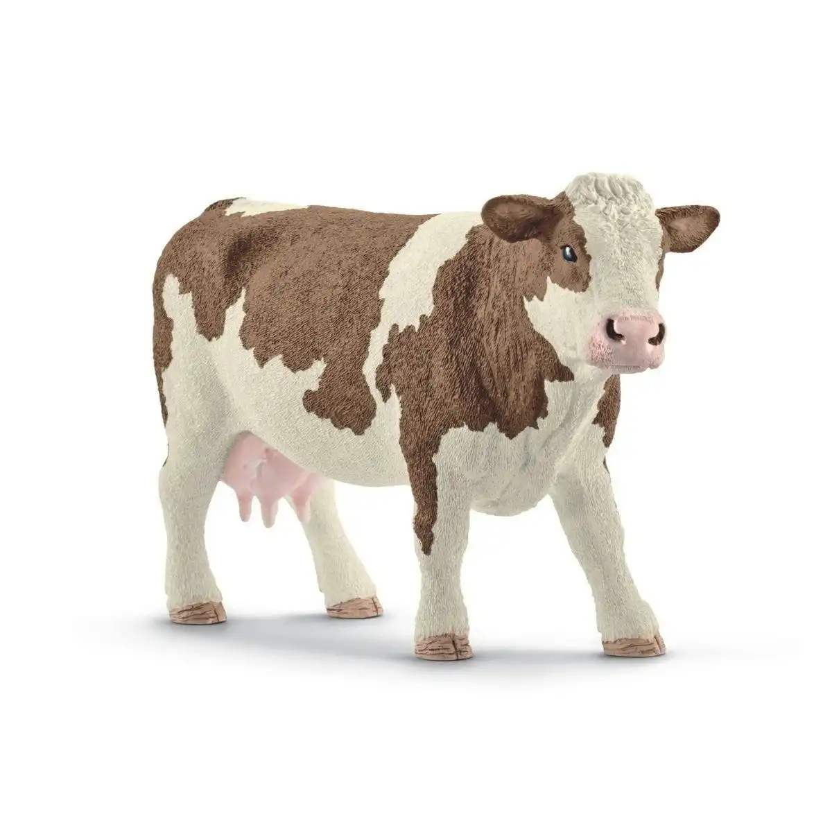 Schleich - Simmental Cow  Farm World Animal Figurine