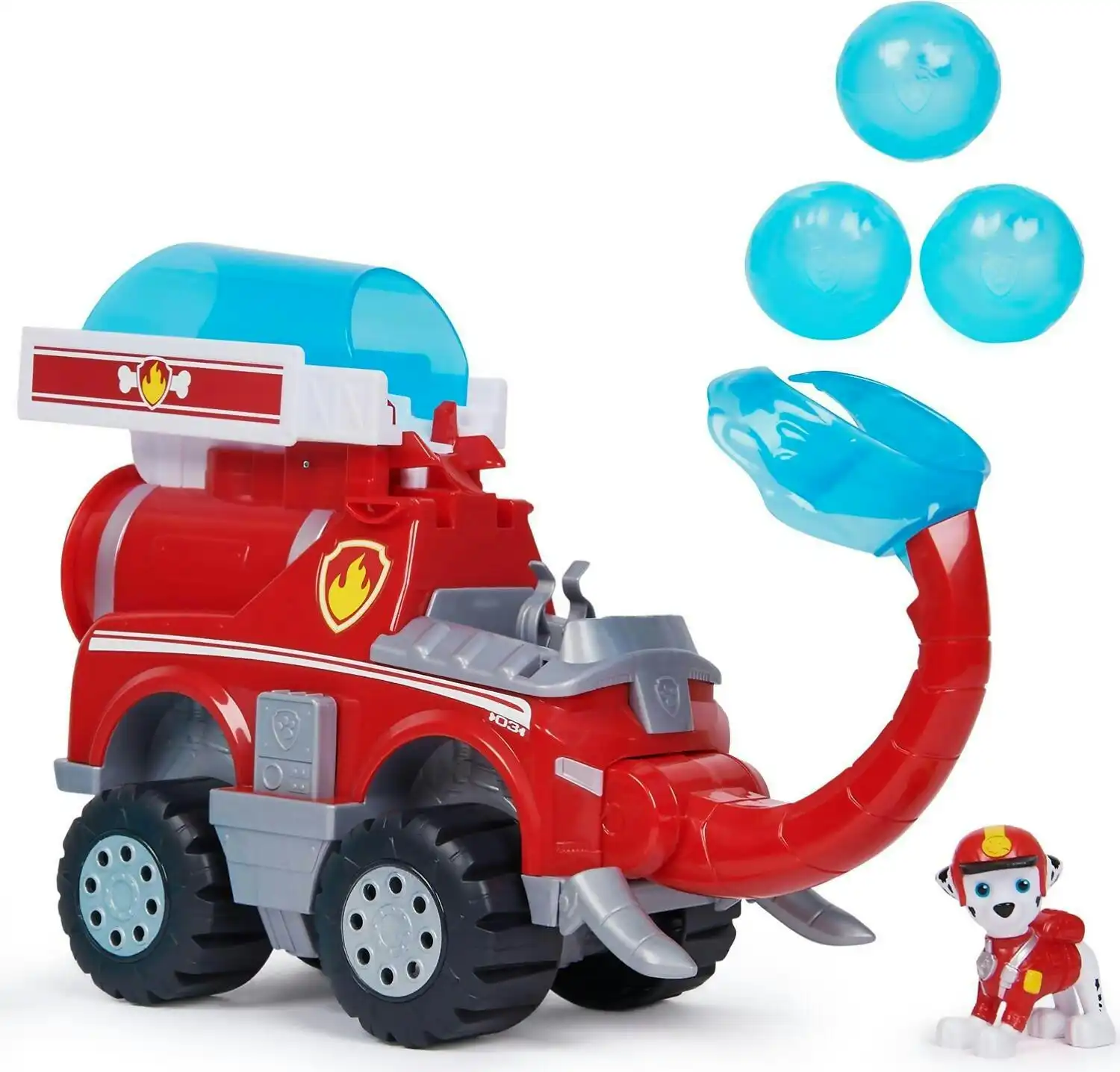 Paw Patrol - Jungle Pups Marshall Elephant Firetruck With Projectile Launcher - Spin Master