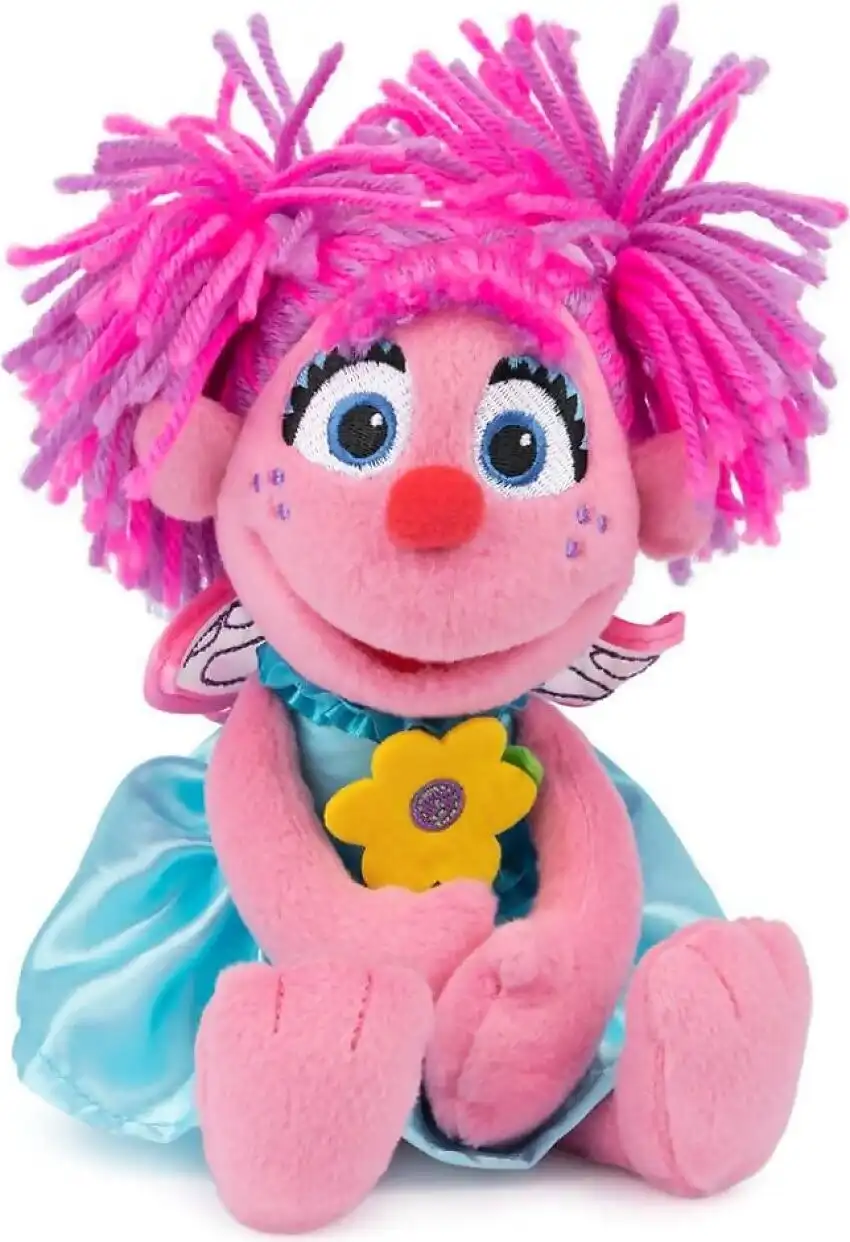 Sesame Street - Abby Cadabby Holding Flower Soft Toy 28cm - Jasnor