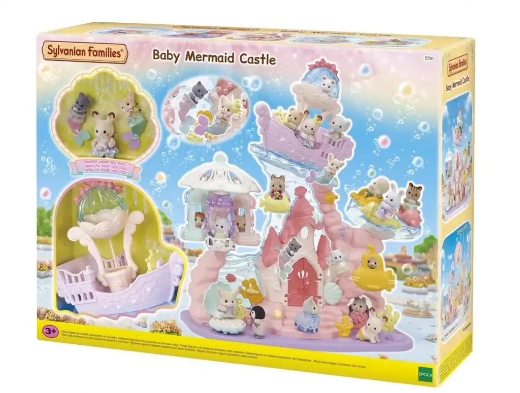 Sylvanian Families - Baby Mermaid Castle Animal Doll Playset