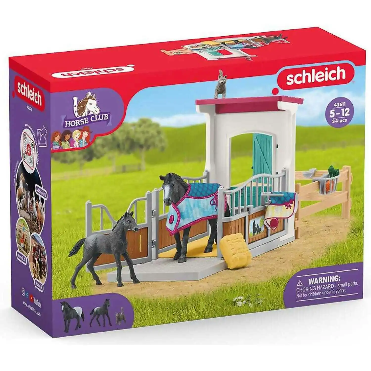Schleich - Horse Box With Mare And Foal