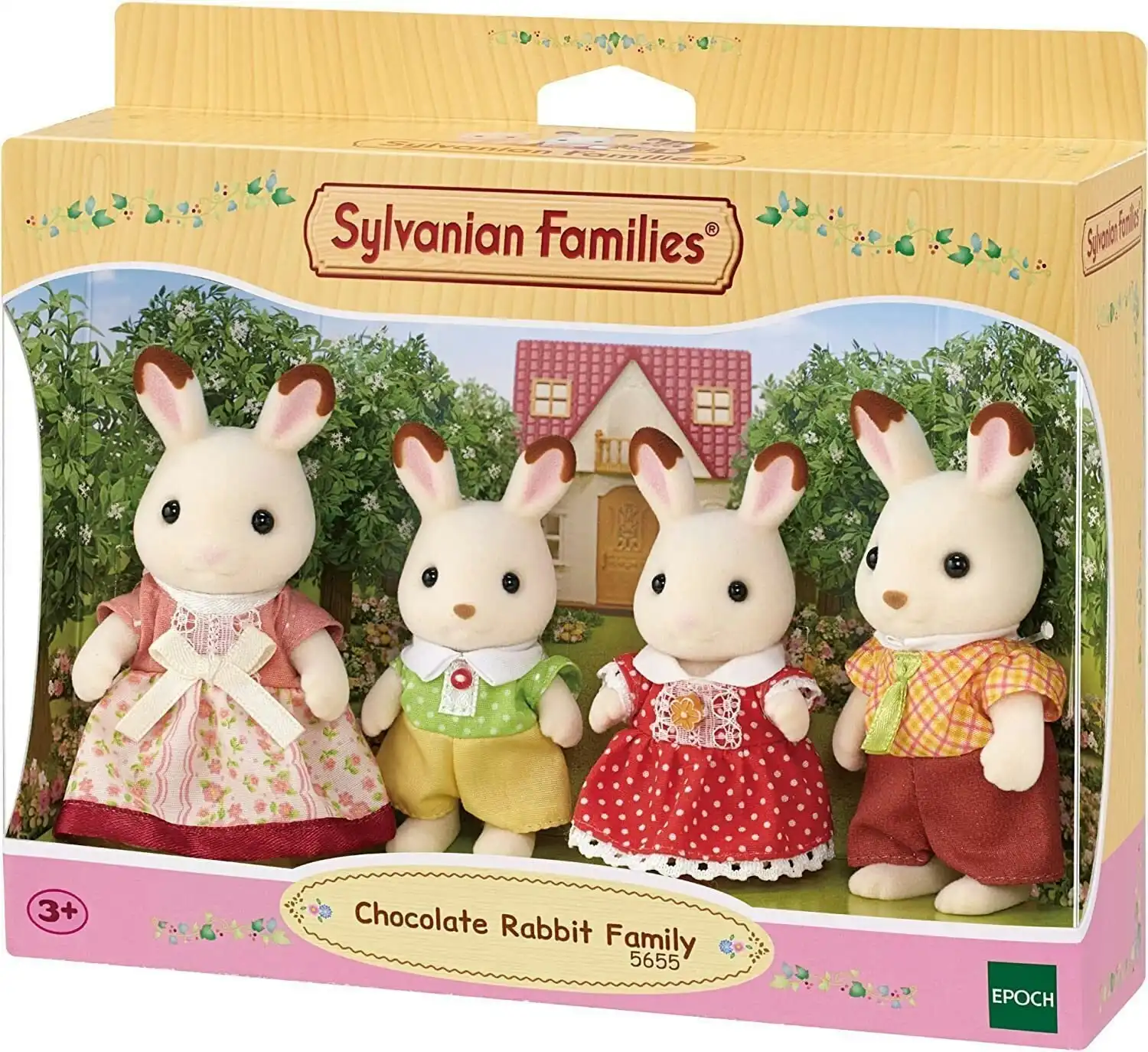 Sylvanian Families - Chocolate Rabbit Family Animal Doll Playset