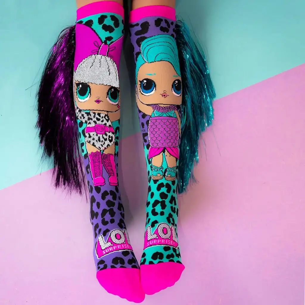 MADMIA -  Socks Kids & Adults Age 6y+  L.o.l. Surprise Disco Dolls Knee-high Socks
