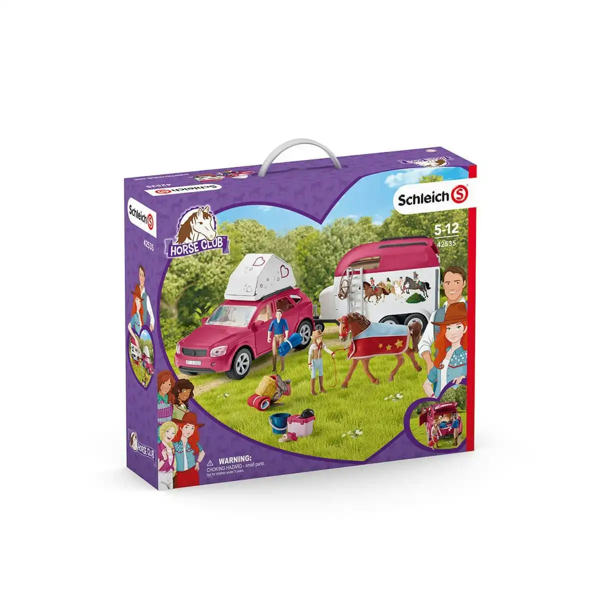 Schleich - Horse Adventures With Car And Trailer Animal Figurine Playset