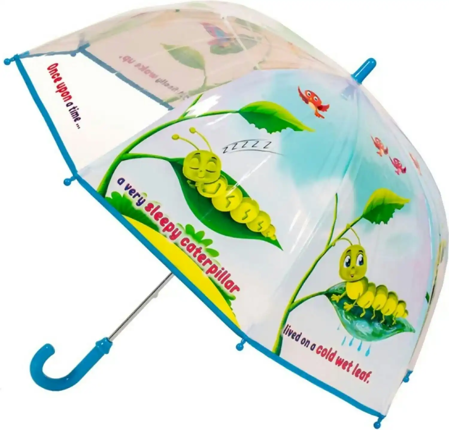 Fun Brellerz - Caterpillar Butterfly Once Upon A Time Kids Dome Umbrella
