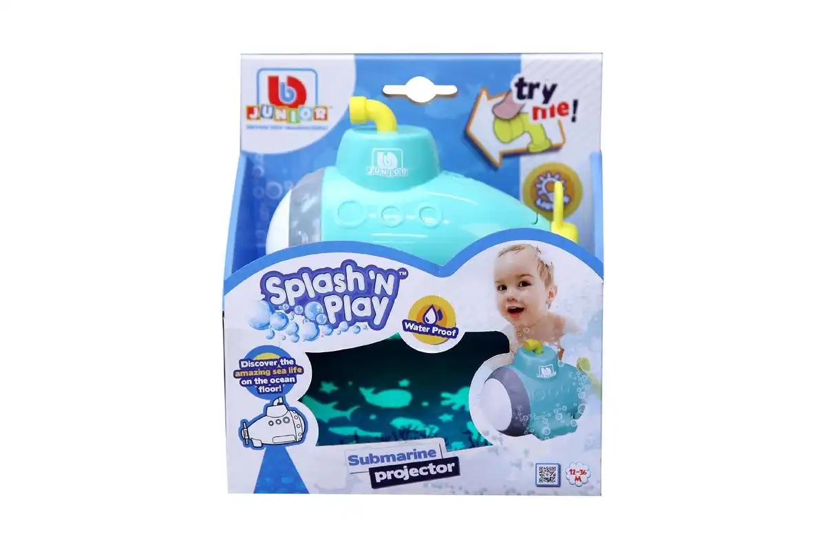 Bburago Junior Bath Toy Splash And Play Submarine Projector