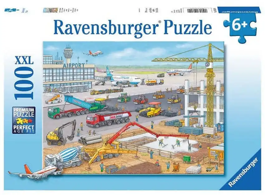 Ravensburger - Airport Construction Site Jigsaw Puzzle 100 Pieces