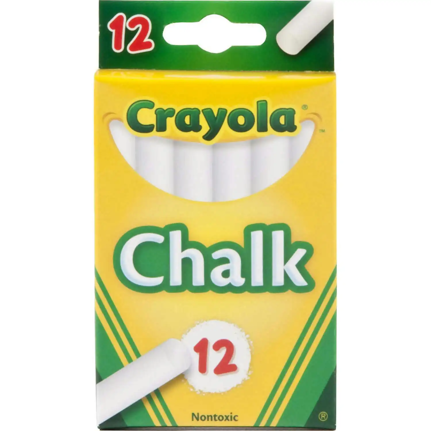 Crayola - Chalk 12 Sticks White