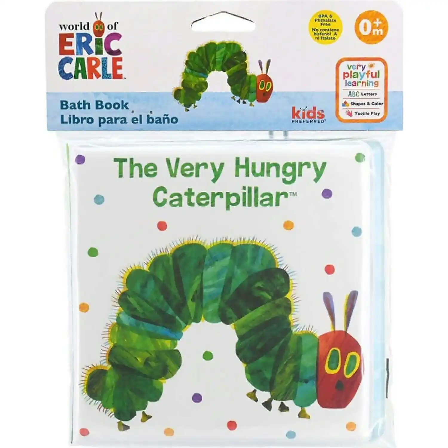 The Very Hungry Caterpillar - Vinyl Bath Book - The World Of Eric Carle