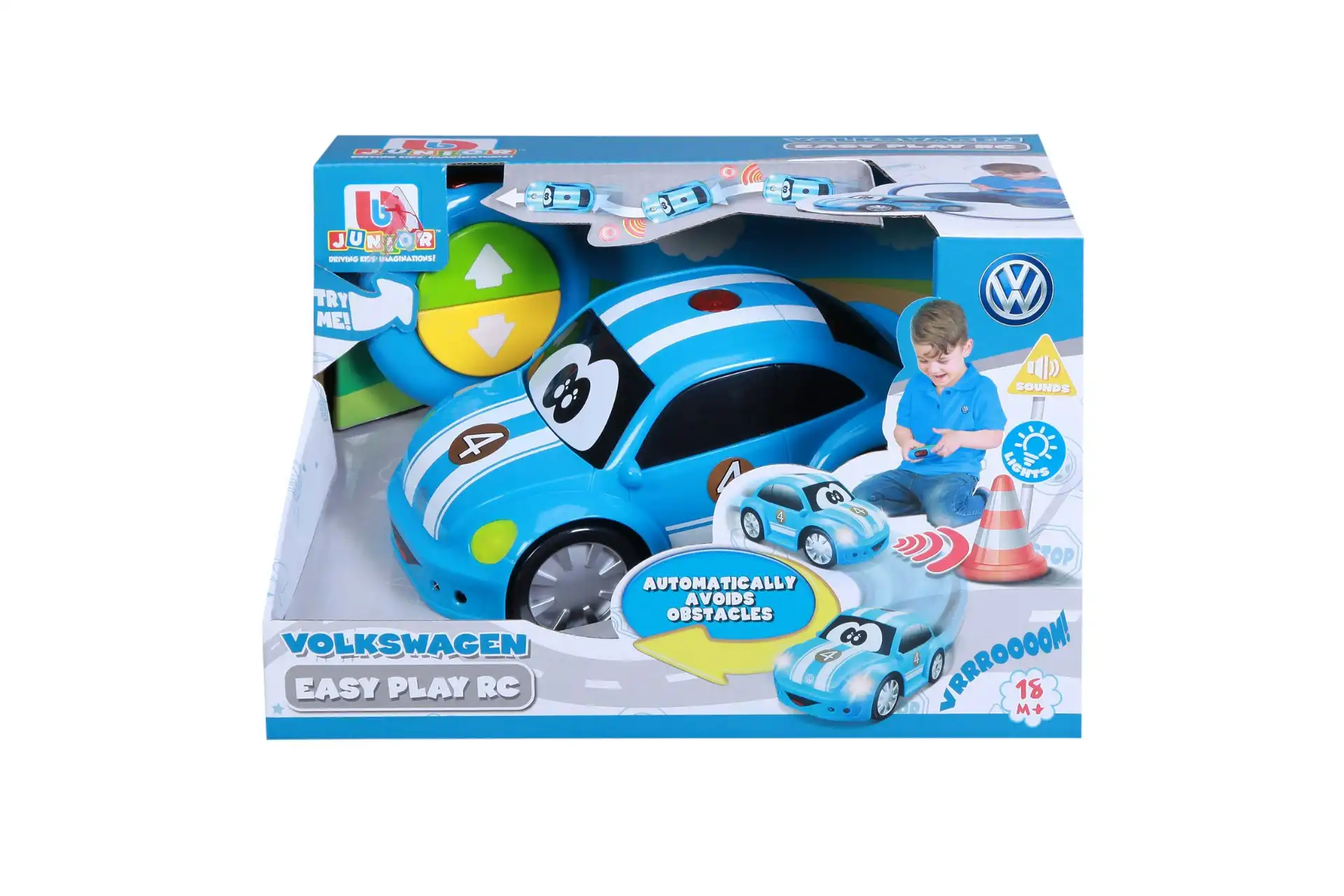 Bburago Baby Junior Easy Play Rc Beetle Volkswagen Blue