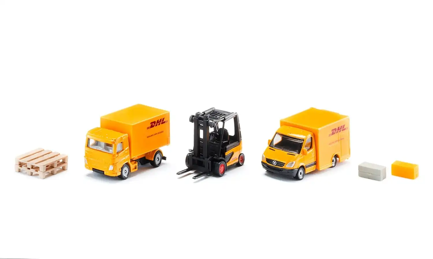 Siku - DHL Logistics 3 Vehicle And Accessories Playset