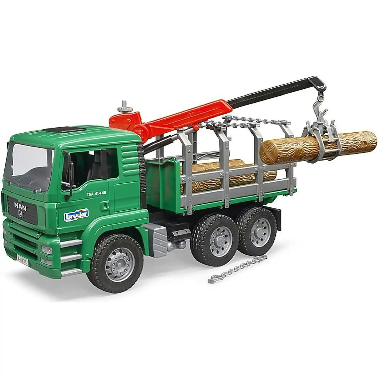 Bruder - Timber Truck With Loading Crane And 3 Logs