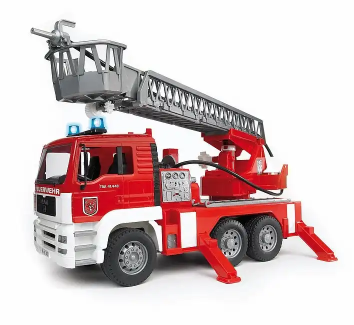 Bruder - Fire Engine Man Tga With Selwing Ladder  1:16 Scale