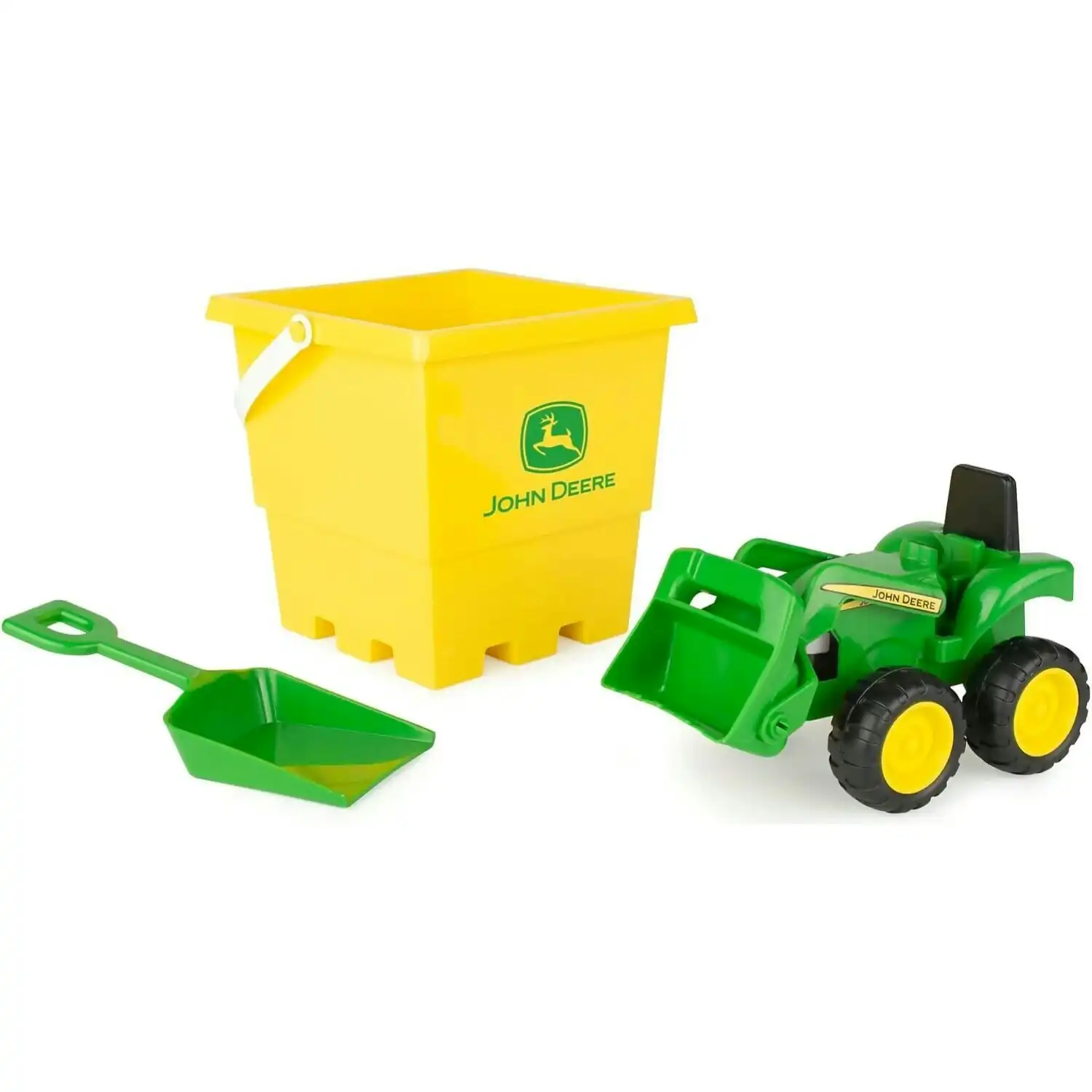 John Deere - Tomy Sandbox Toy Set With Tractor Bucket And Shovel