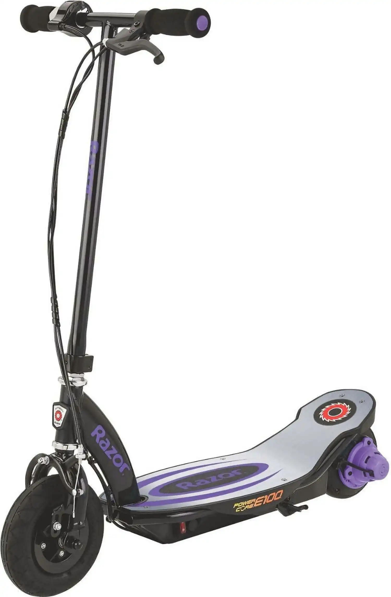 Razor - Scooter Power Core E100 Electric Scooter - Purple Aluminium Deck