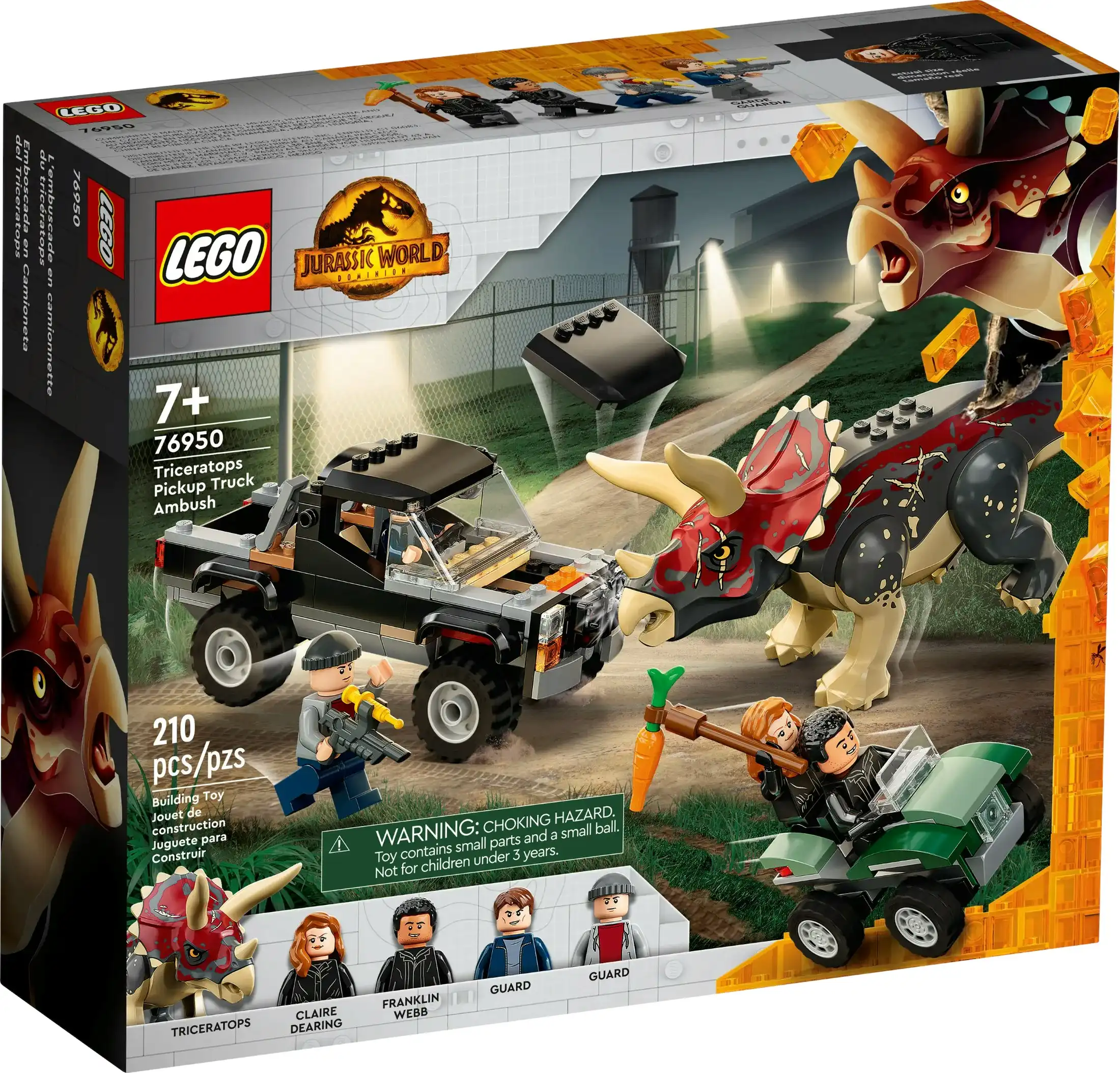 LEGO 76950 Triceratops Pick-up Truck Ambush - Jurassic World