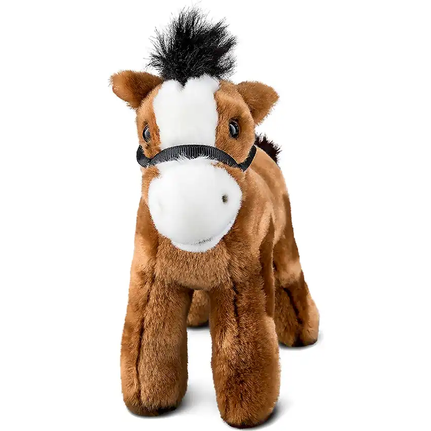 Living Nature - Horse With Bridle 18cm Plush