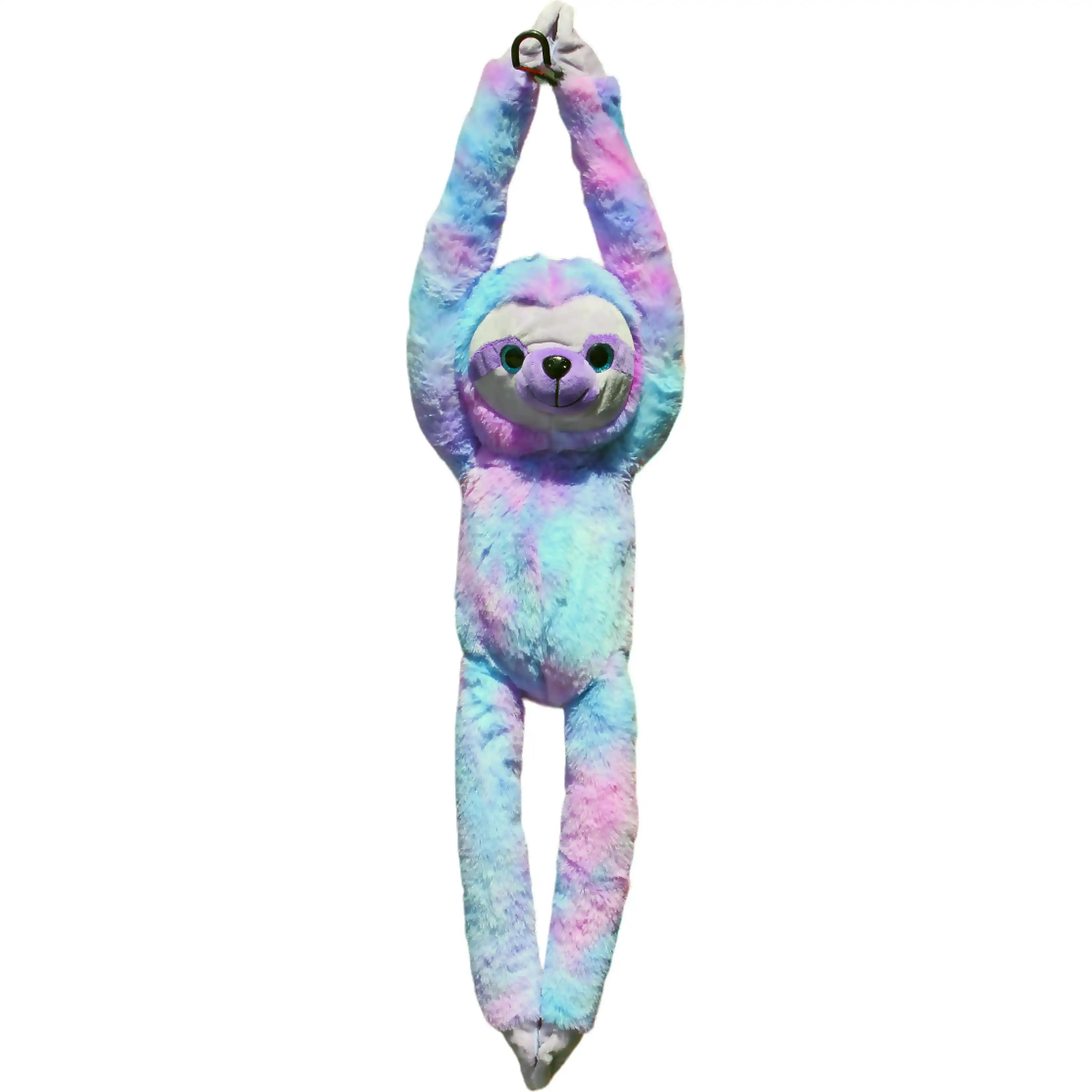 Cotton Candy - Plush Violet Hanging Sloth - Purple Multicolor