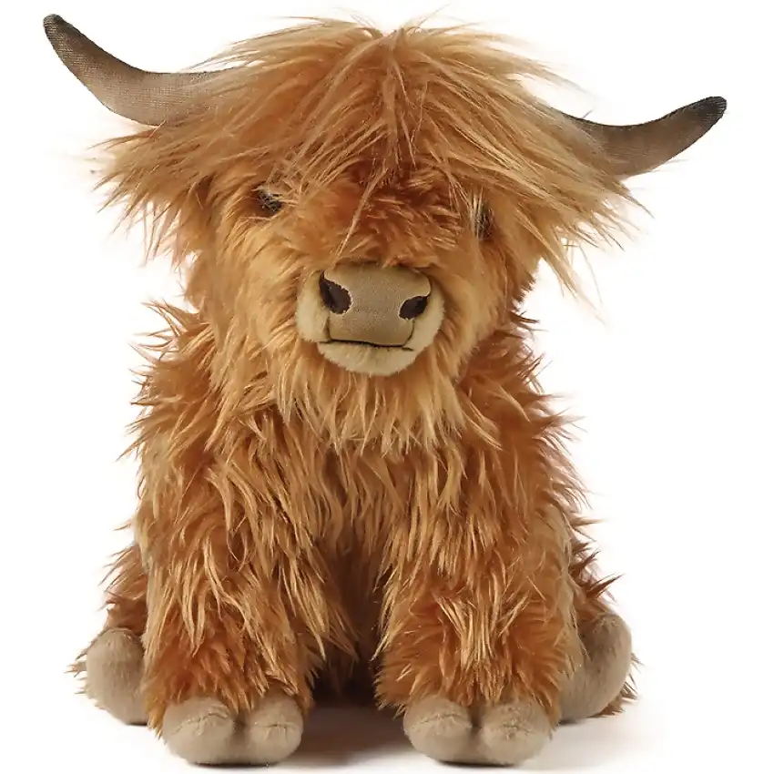 Living Nature - Highland Cow With Sound Large 22cm Plush