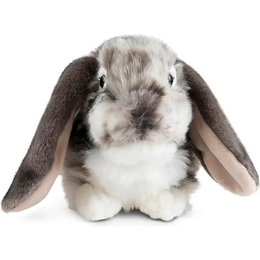 Living Nature - Grey Dutch Lop Eared Rabbit 26cm Plush
