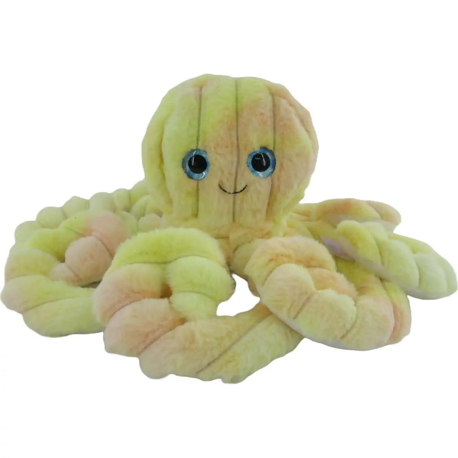 Cotton Candy - 50cm Tie-dyed Ophelia Plush Octopus - Yellow/Orange