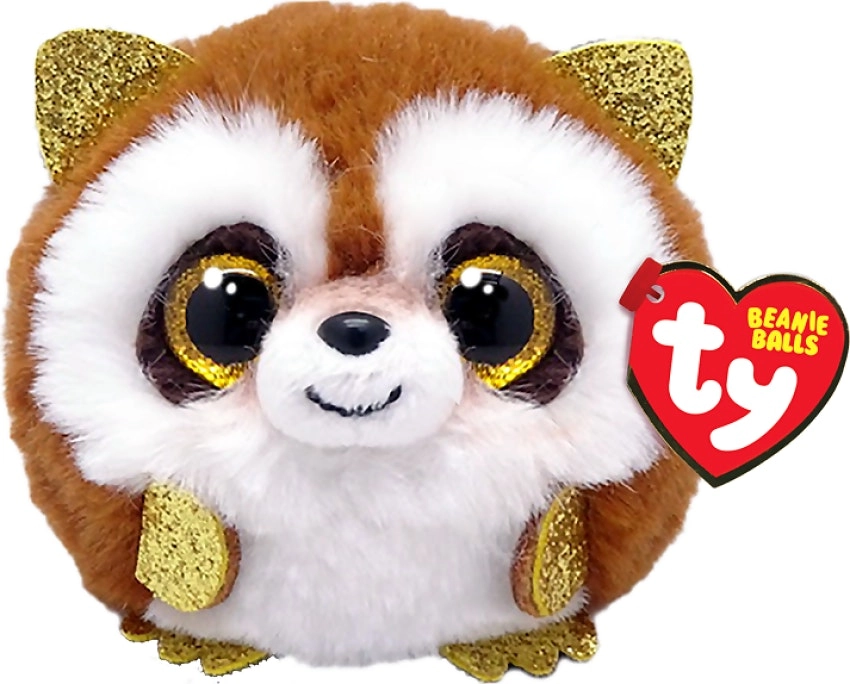 Ty Beanie Boos Balls - Pickpocket Brown Racoon - Puffies