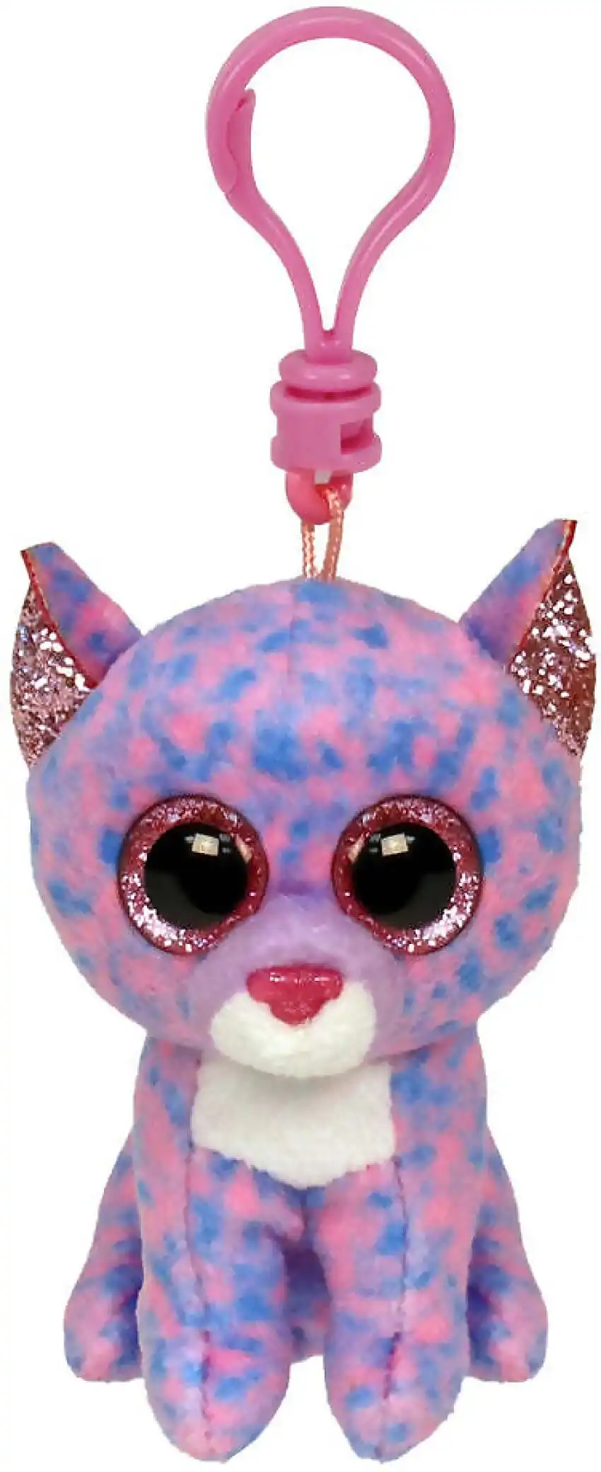 Ty - Beanie Boos - Clip On Cassidy The Lavender Cat 10cm