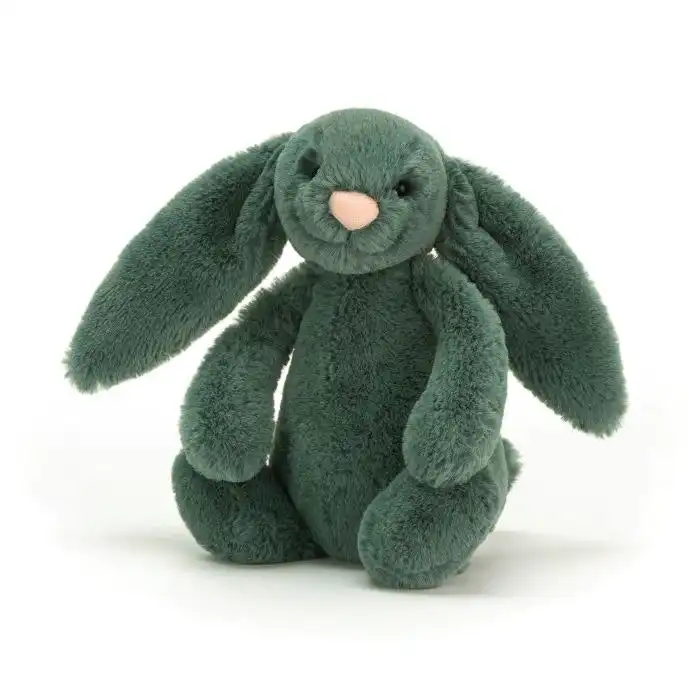 Jellycat Bashful Forest Bunny Small Green 18x9x10cm