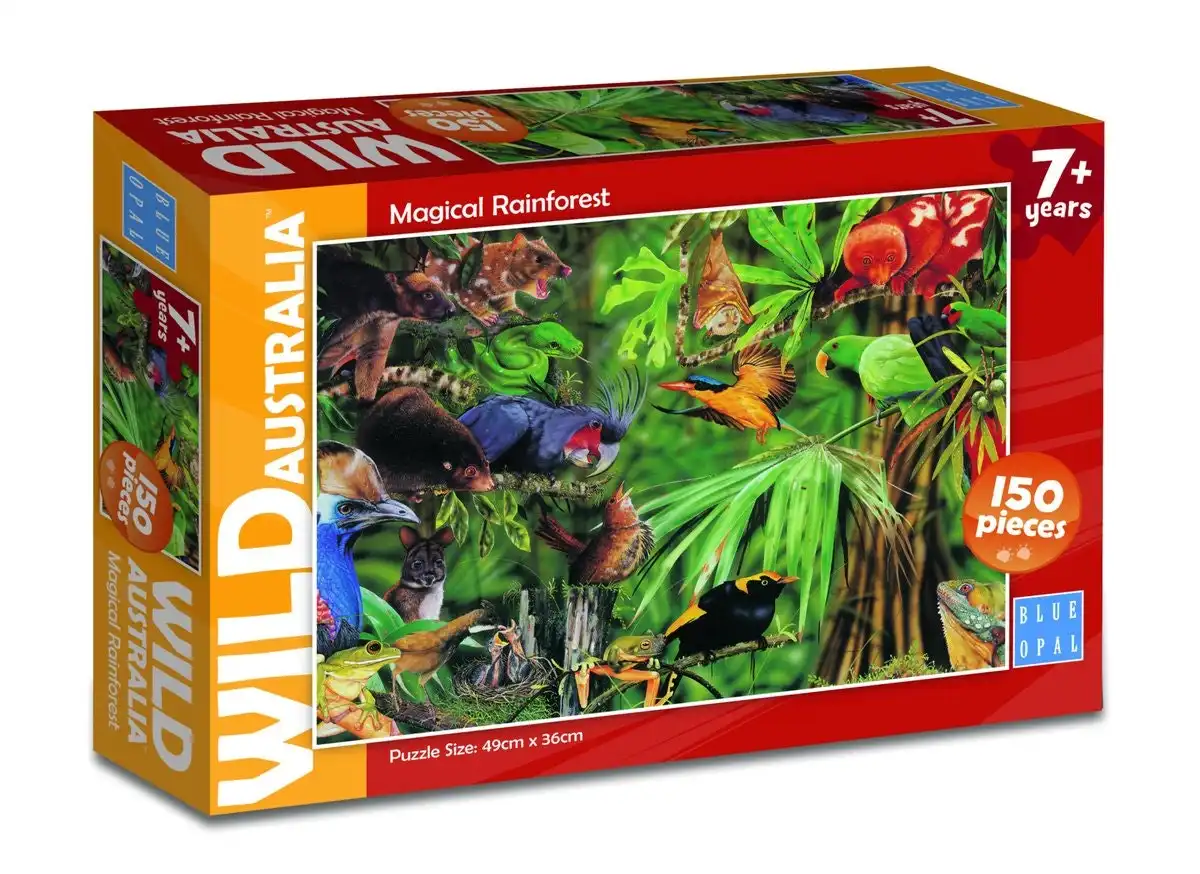 Blue Opal - Wild Australia Magical Rainforest Jigsaw Puzzle 150 Pieces