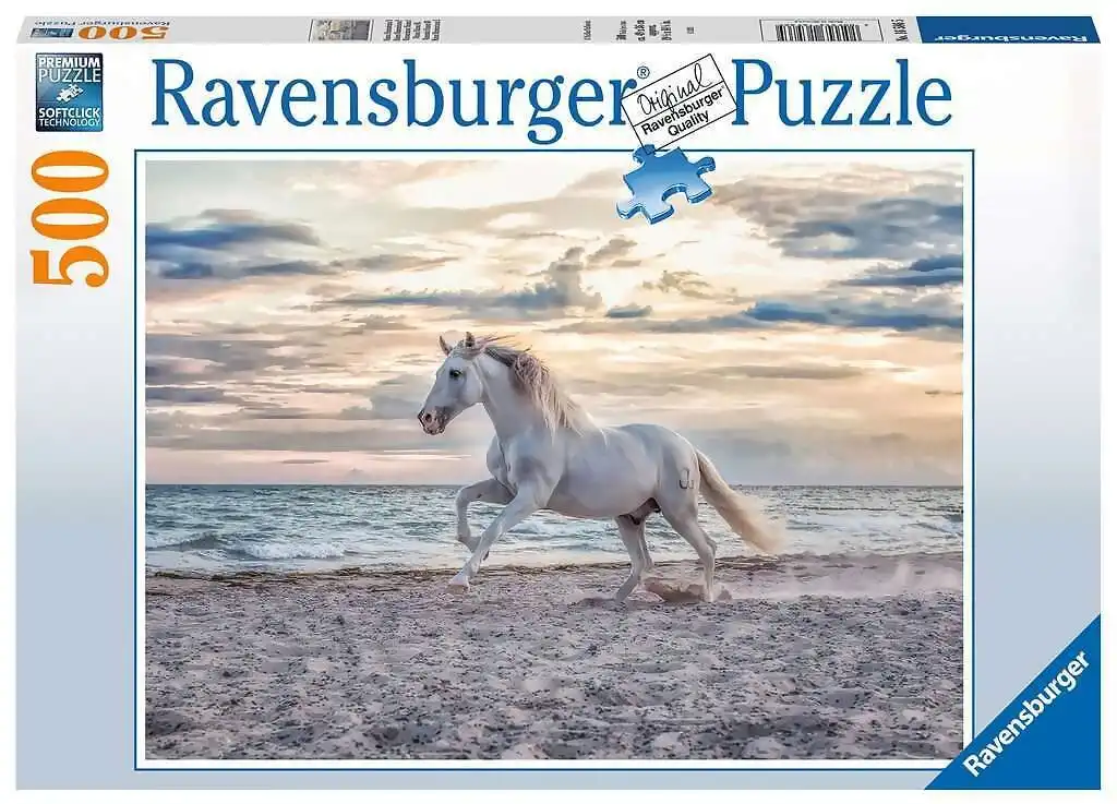 Ravensburger - Evening Gallop Horse On The Beach Jigsaw Puzzle 500 Pieces