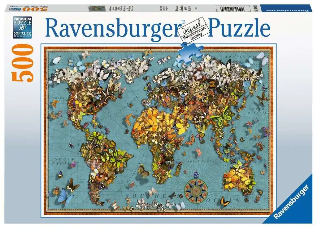 Ravensburger - World Of Butterflies Jigsaw Puzzle 500 Pieces