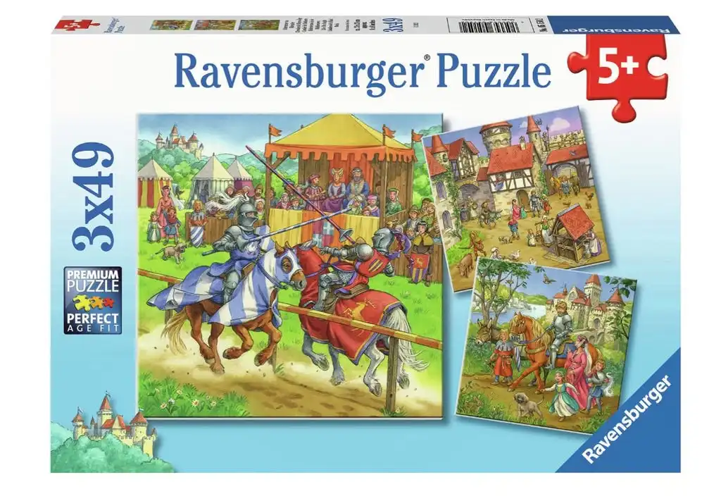 Ravensburger - Life Of The Knight Jigsaw Puzzle 3x49 Pieces