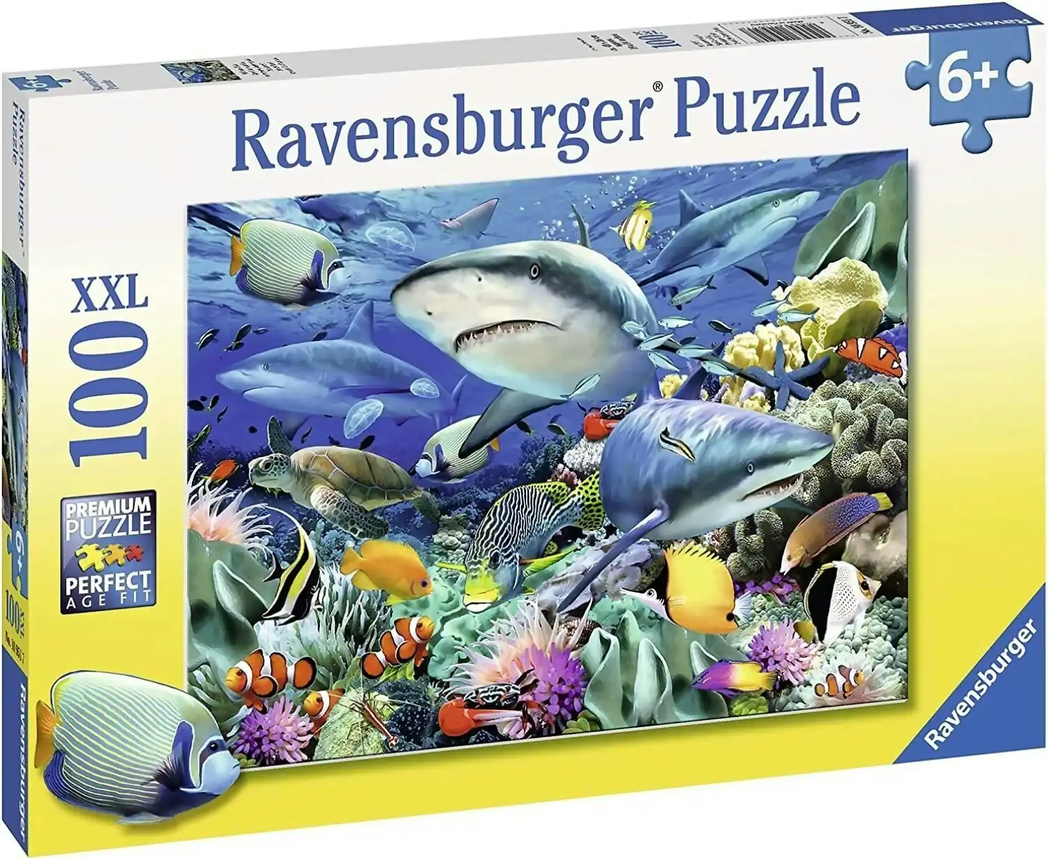 Ravensburger - Reef Of The Sharks Jigsaw Puzzle Xxl 100 Pieces