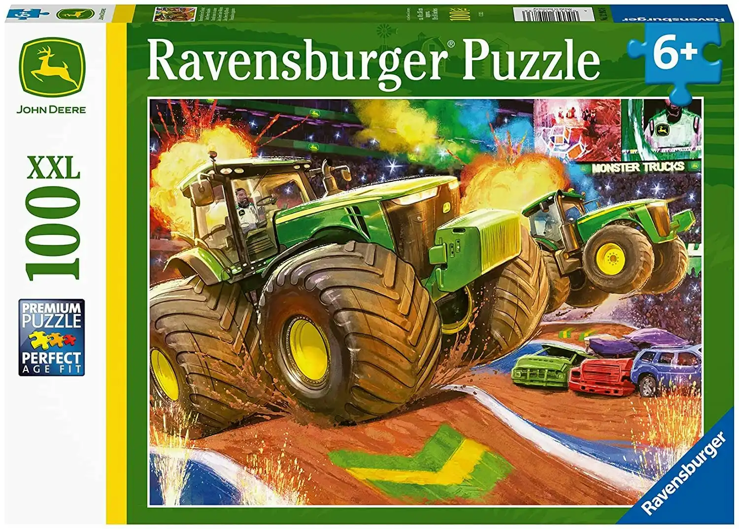 Ravensburger - John Deere Big Wheels 100 Pieces Jigsaw Puzzle
