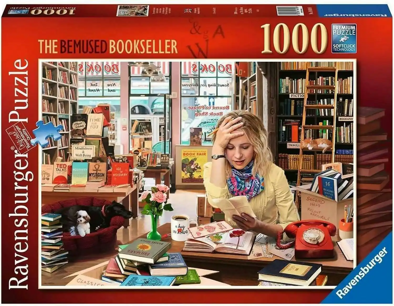 Ravensburger - The Bemused Bookseller Jigsaw Puzzle 1000 Pieces