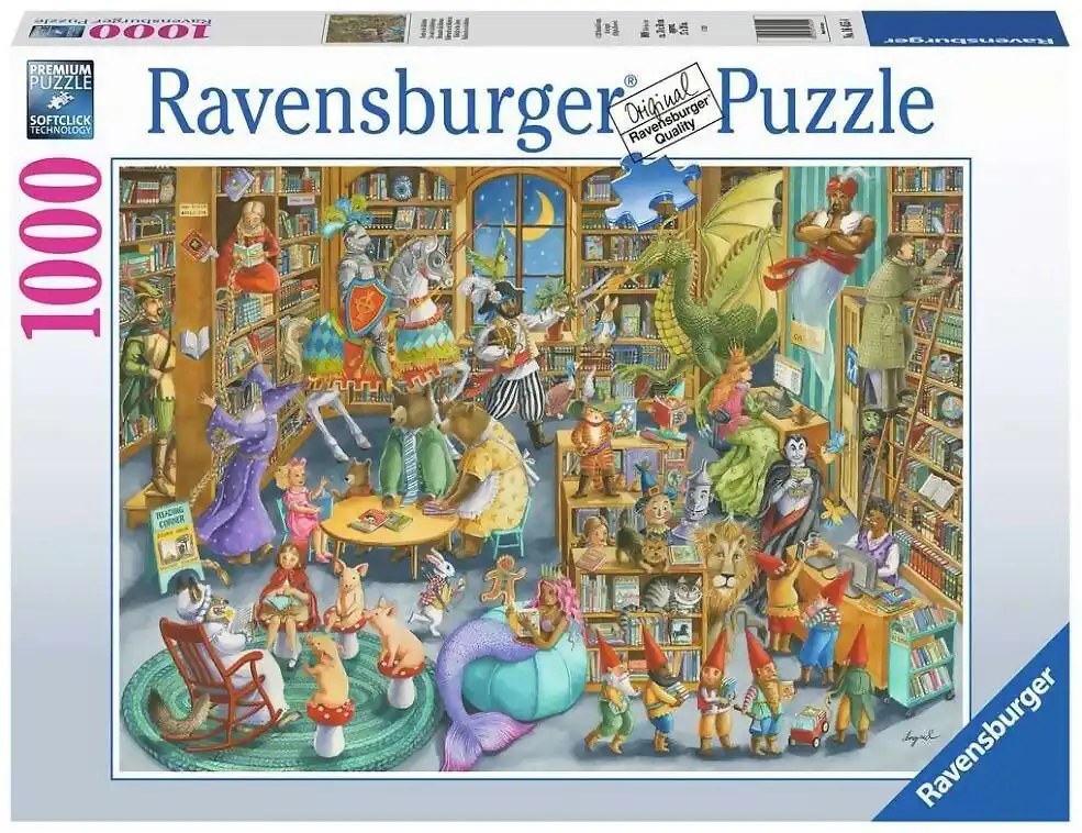 Ravensburger - Midnight At The Library Jigsaw Puzzle 1000 Pieces