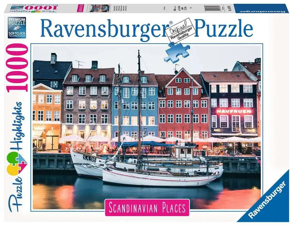 Ravensburger - Copenhagen Denmark Jigsaw Puzzle 1000 Pieces