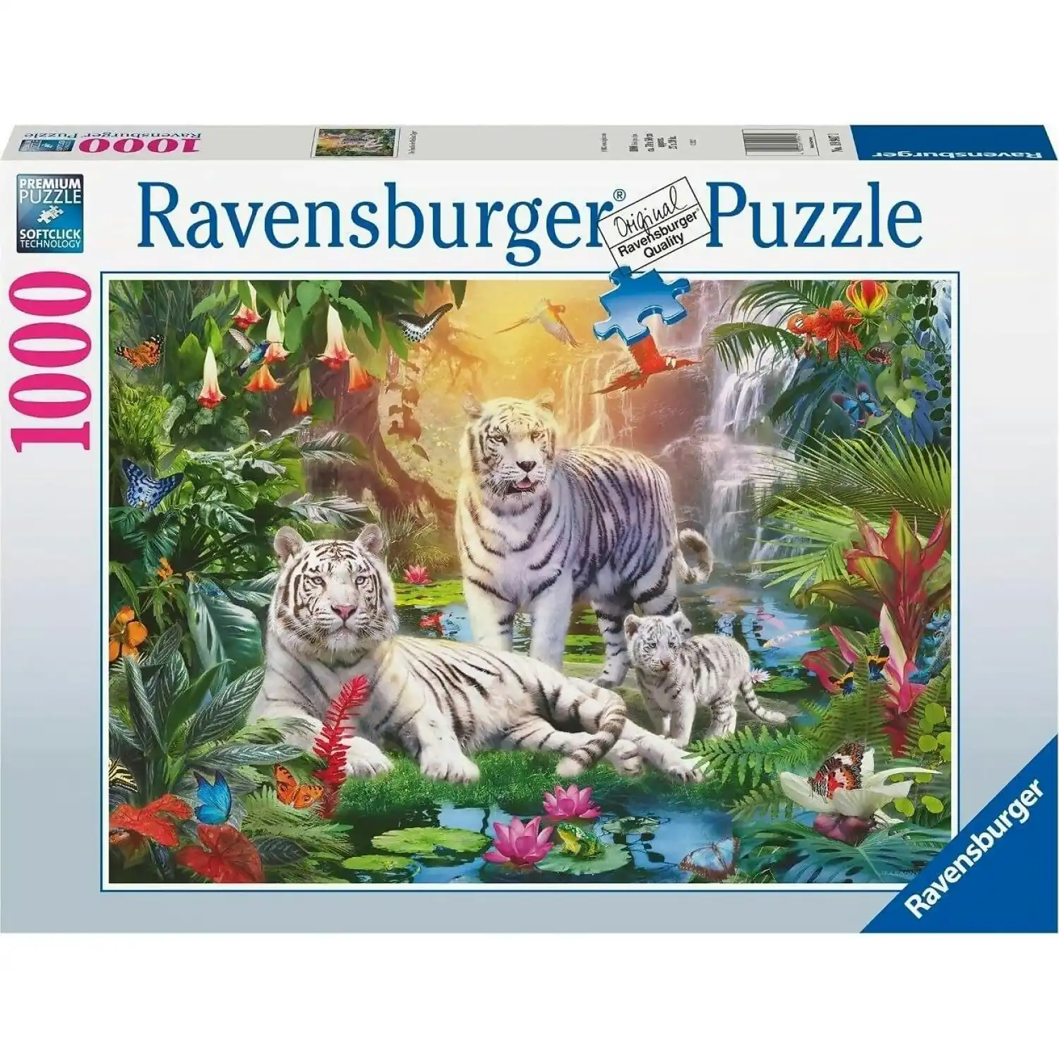 Ravensburger - White Tiger Family Jigsaw Puzzle 1000pc