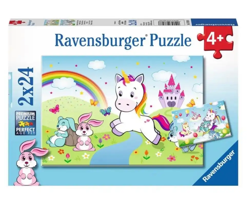 Ravensburger - Fairytale Unicorn Jigsaw Puzzle 2x24 Pieces
