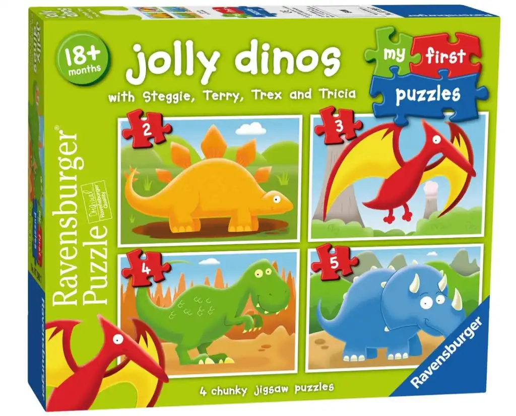 Ravensburger - Jolly Dino My First 2 3 4 5 Pieces Jigsaw Puzzle