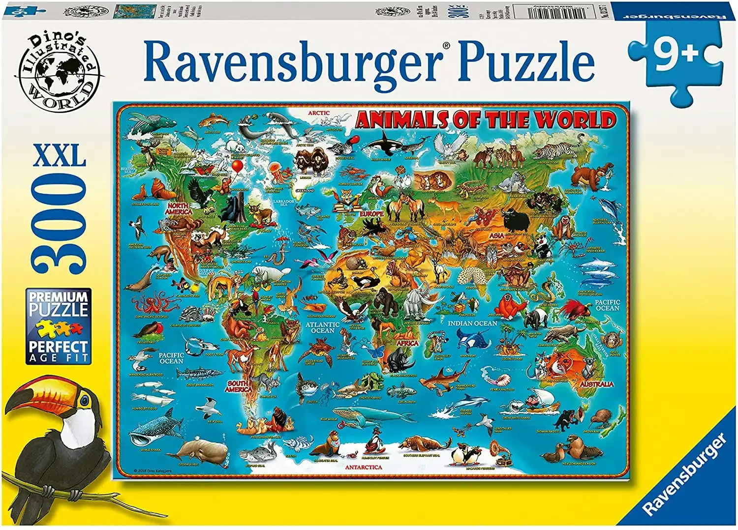 Ravensburger - Animals Of The World Jigsaw Puzzle 300 Pieces