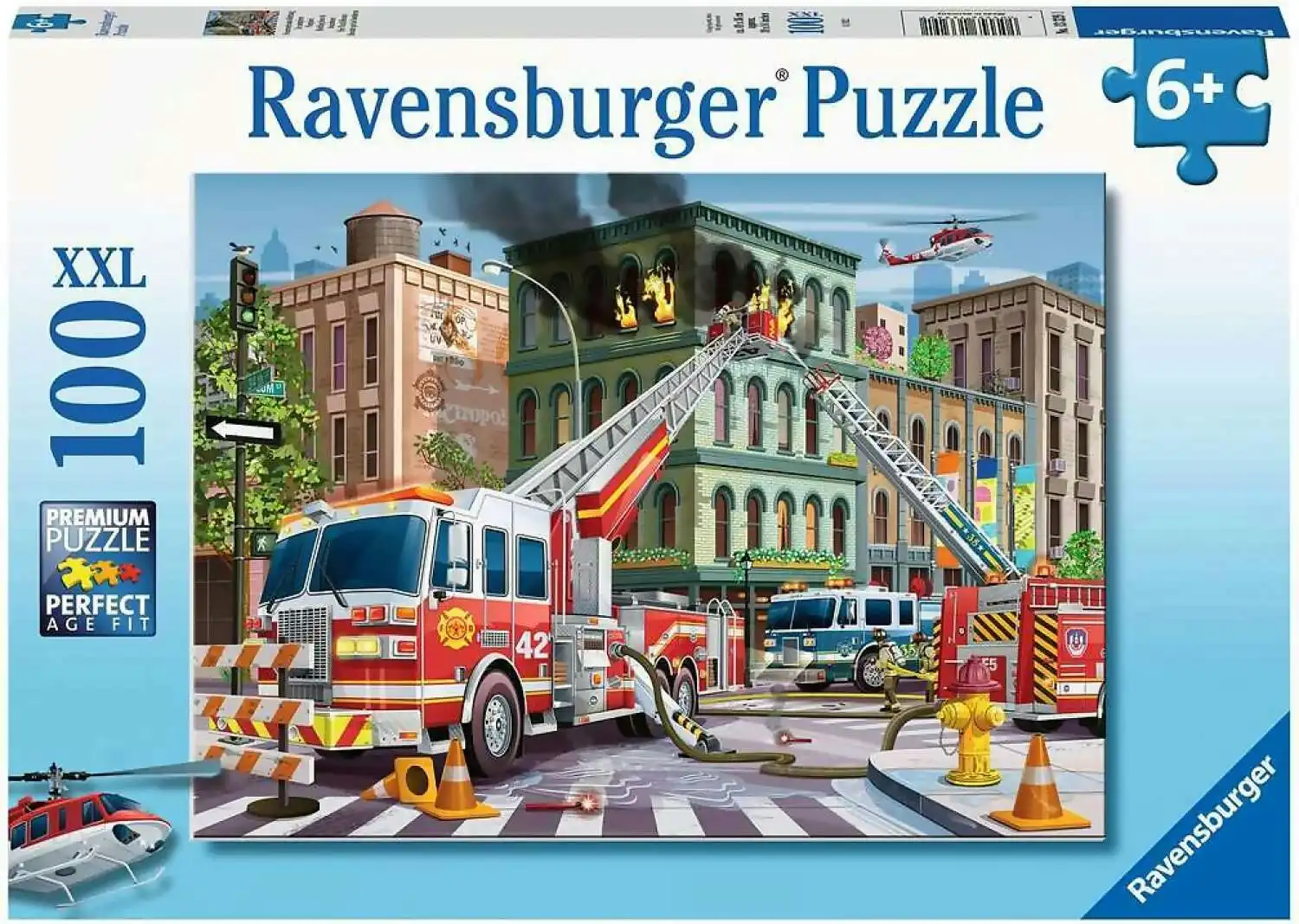 Ravensburger - Fire Truck Rescue Jigsaw Puzzle 100 Pieces