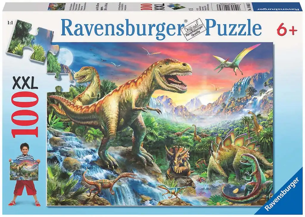 Ravensburger - Time Of The Dinosaurs Jigsaw Puzzle 100 Pieces