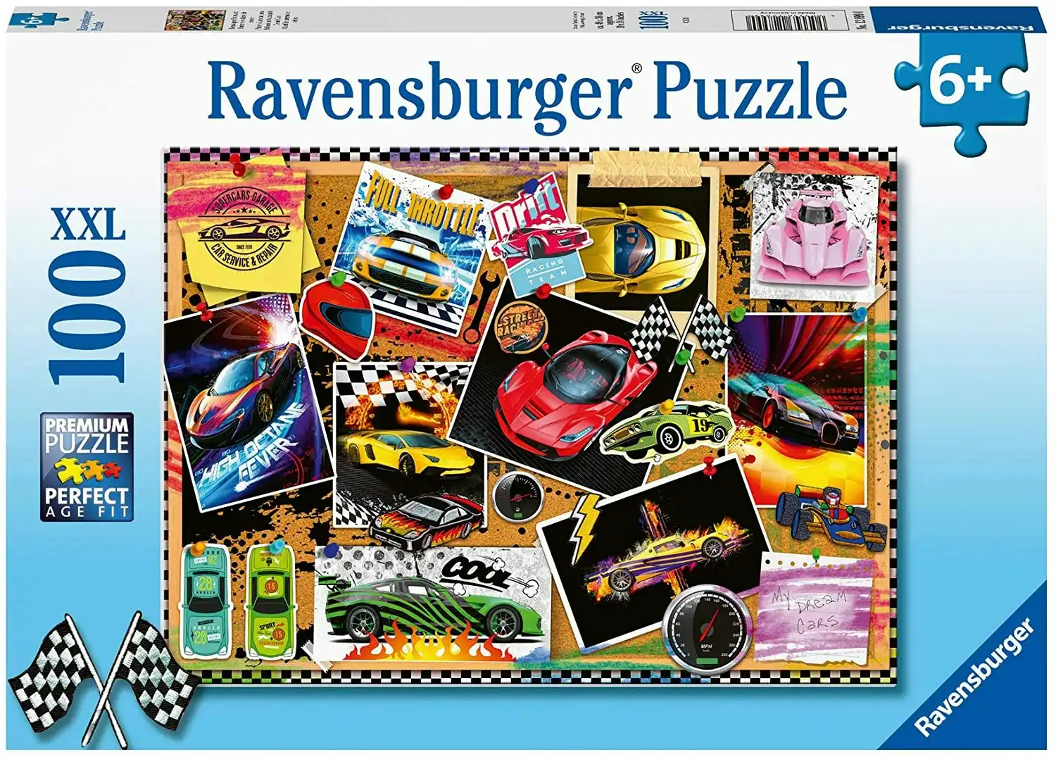 Ravensburger - Dream Cars Jigsaw Puzzle 100 Pieces