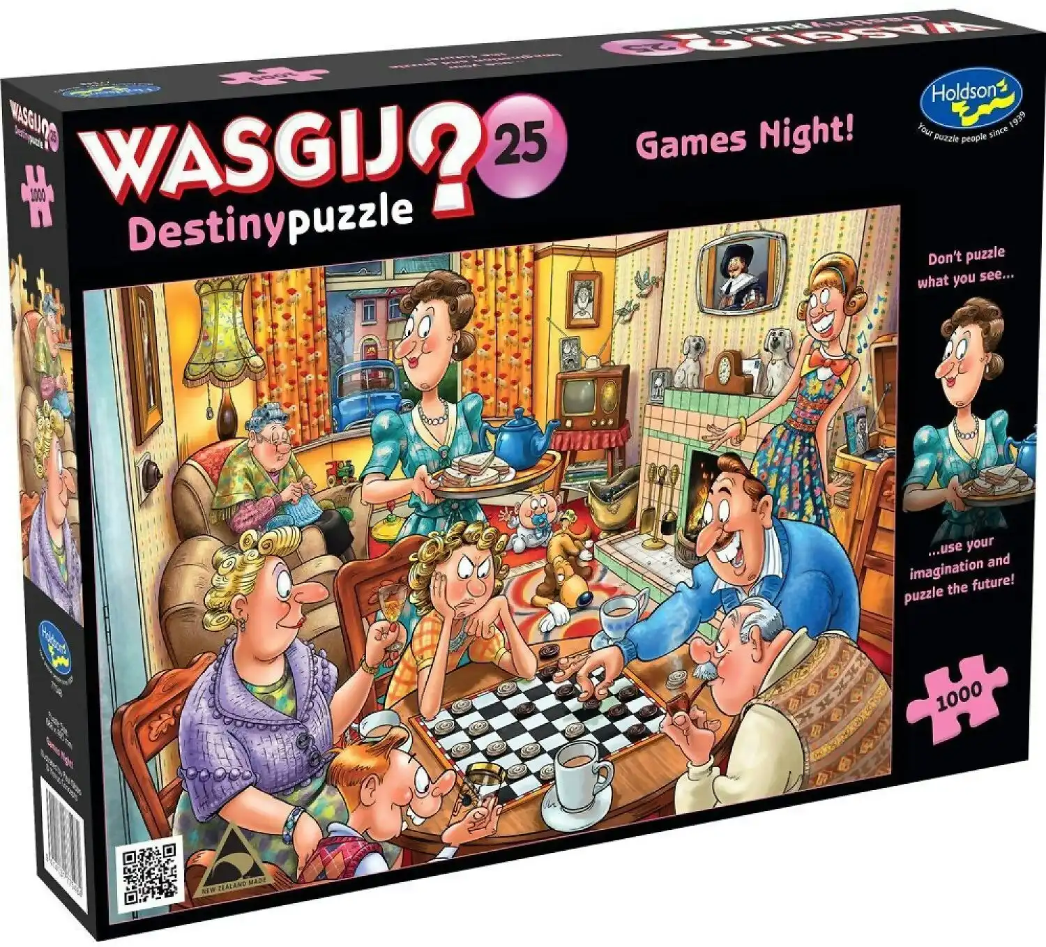 Wasgij - Destiny 25 - Games Night Holdson Jigsaw Puzzle 1000 Pieces